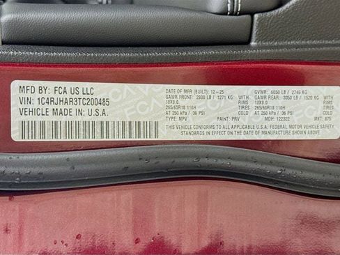 New 2026 Jeep Grand Cherokee Altitude AWD/4WD image 34