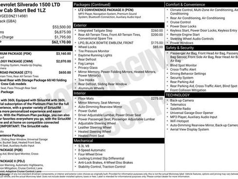 Used 2022 Chevrolet Silverado 1500 LTZ w/ LTZ Premium Package AWD/4WD image 9