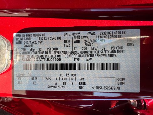 New 2026 Lincoln Corsair Reserve w/ Jet Appearance Package image 34