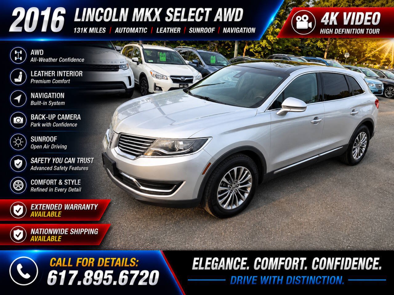 Used 2016 Lincoln MKX Select w/ Select Plus Package AWD/4WD image 1