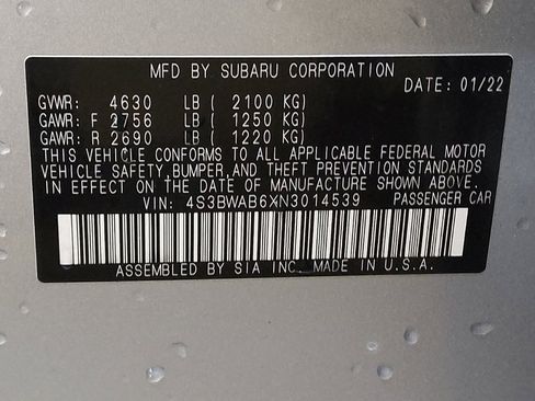 Used 2022 Subaru Legacy image 33