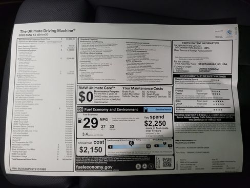 Used 2026 BMW X3 xDrive30i w/ M Sport Package AWD/4WD image 14