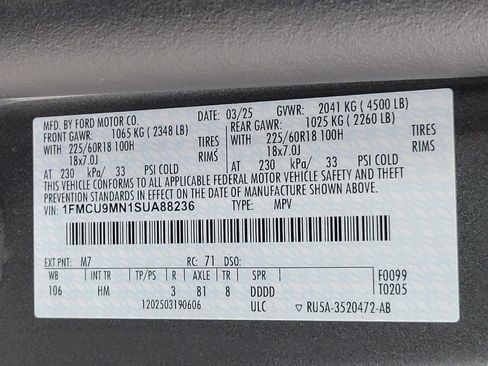 Used 2025 Ford Escape ST-Line AWD/4WD image 27