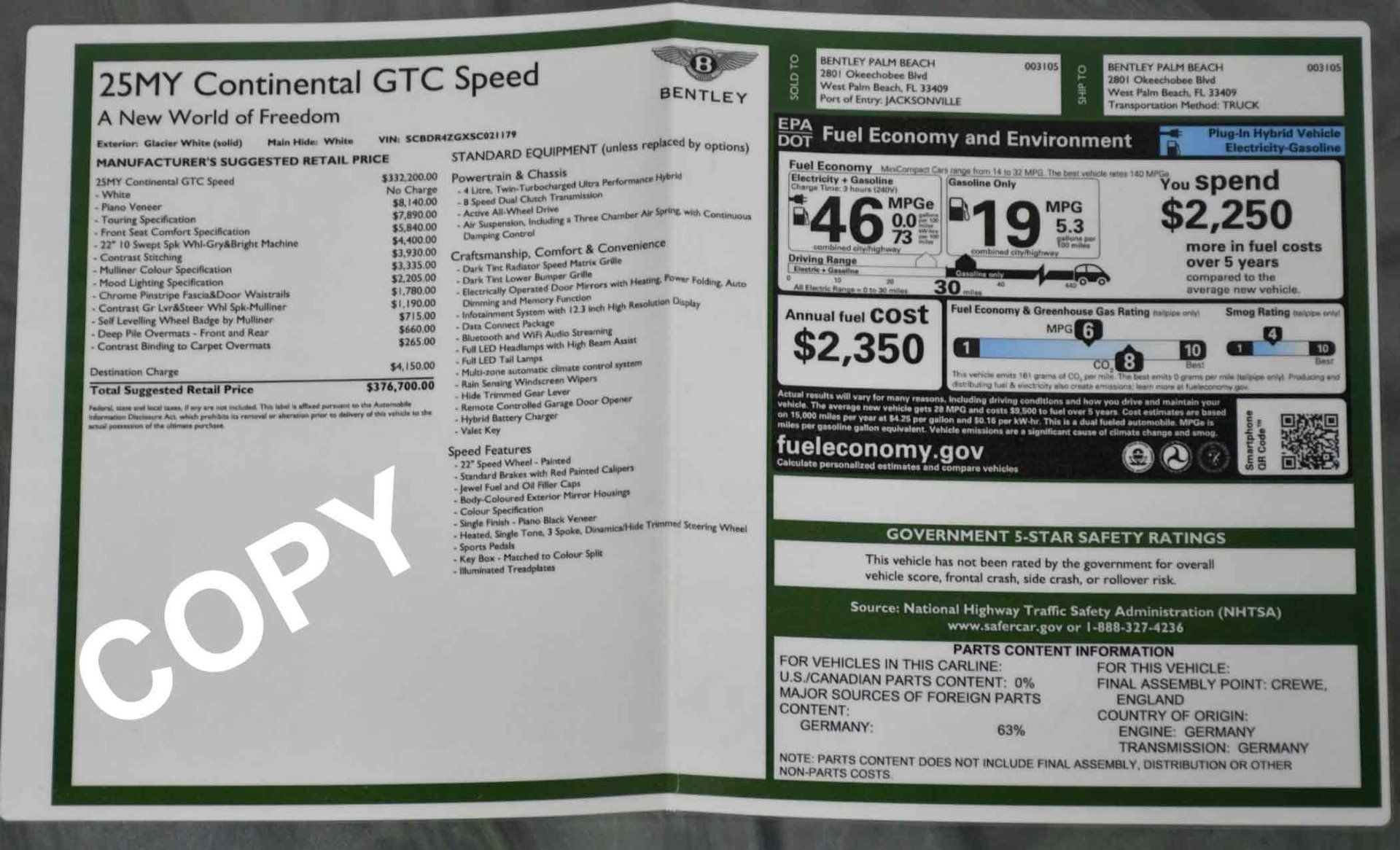Used 2025 Bentley Continental GT Speed AWD/4WD image 21