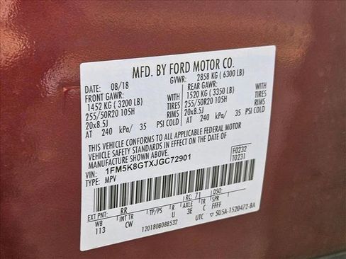 Used 2018 Ford Explorer Sport w/ Equipment Group 401A image 22