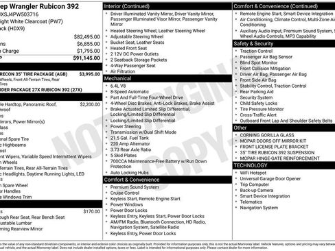 Used 2023 Jeep Wrangler Unlimited Rubicon 392 w/ Xtreme Recon 35" Tire Package image 20