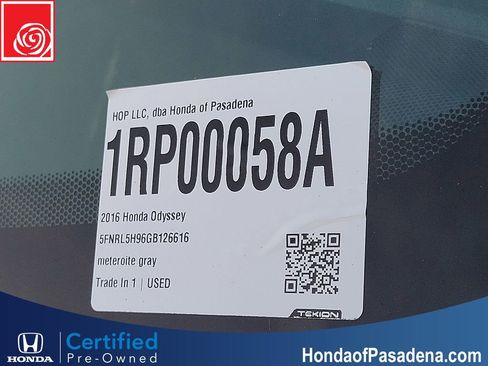 Used 2016 Honda Odyssey Touring Elite image 37