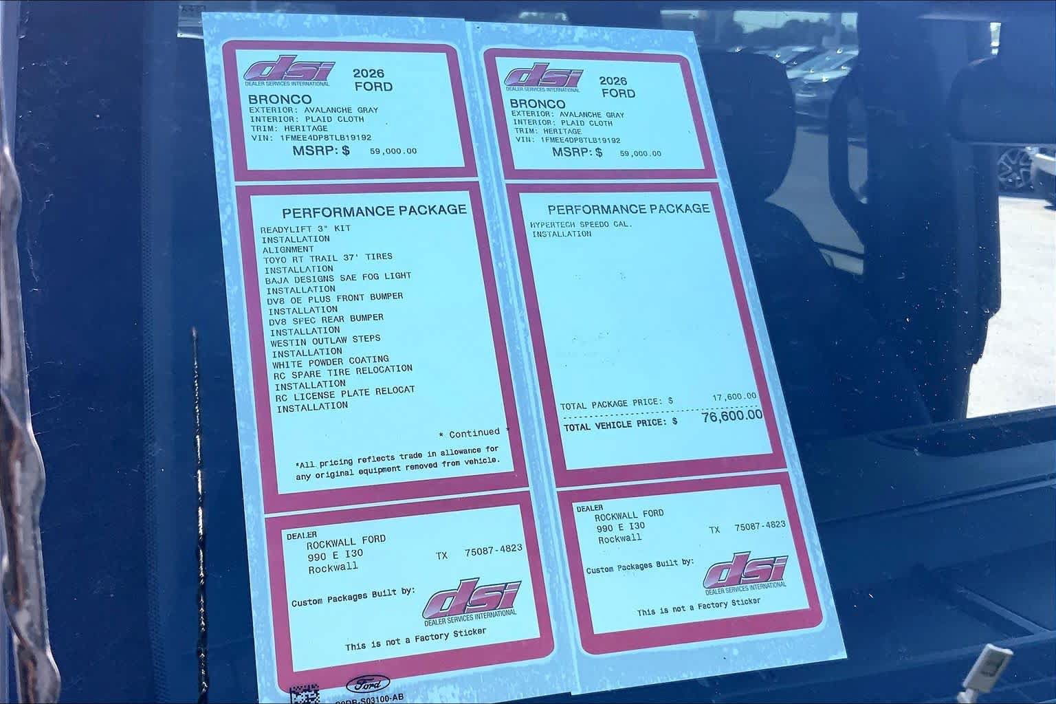 New 2026 Ford Bronco Heritage Edition AWD/4WD image 19