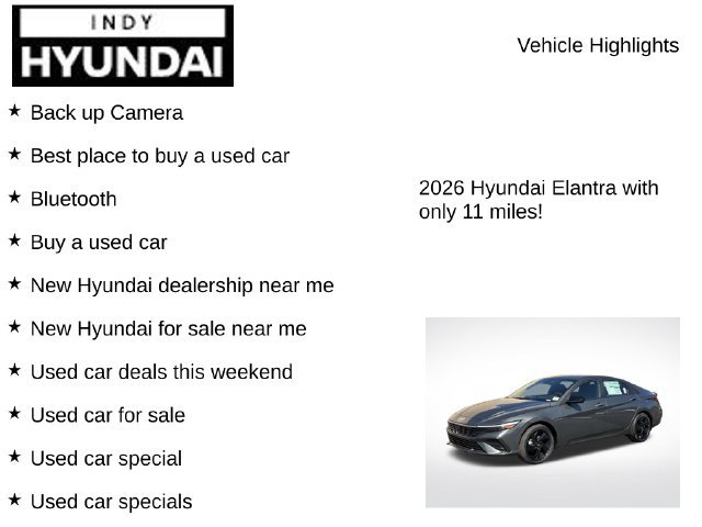 New 2026 Hyundai Elantra SEL FWD image 7