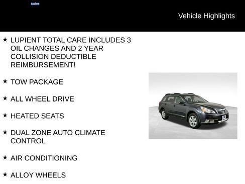 Used 2012 Subaru Outback 2.5i Limited w/ Popular Pkg 1A AWD/4WD image 7