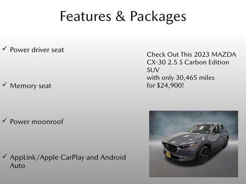 Certified 2023 MAZDA CX-30 AWD 2.5 S w/ Preferred Package image 4