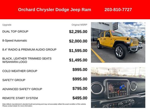 Used 2019 Jeep Wrangler Unlimited Sahara w/ Dual Top Group image 5