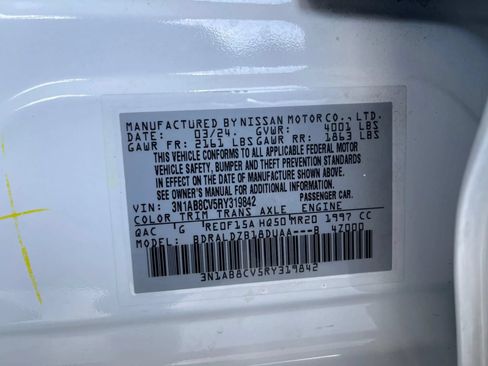 Used 2024 Nissan Sentra SV w/ All-Weather Package FWD image 40