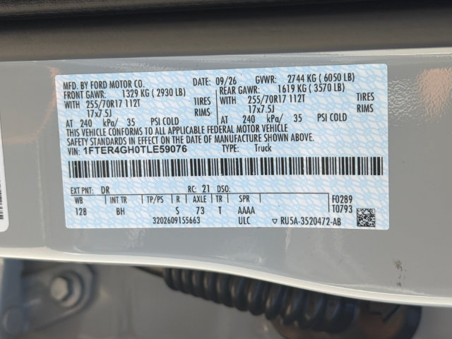 New 2026 Ford Ranger XLT w/ Equipment Group 301A High RWD image 34