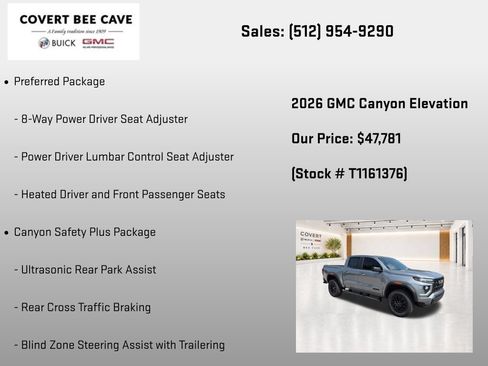 New 2026 GMC Canyon Elevation w/ Convenience Package AWD/4WD image 26