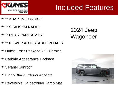 Used 2024 Jeep Wagoneer Series II AWD/4WD image 3