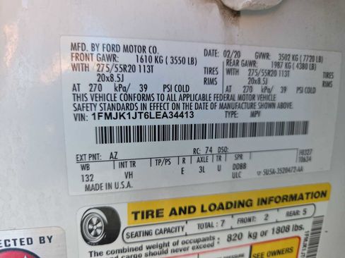 Used 2020 Ford Expedition Max XLT w/ Equipment Group 202A AWD/4WD image 29