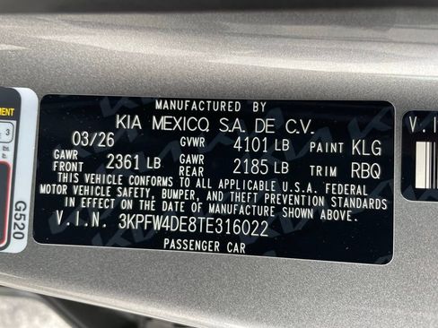 New 2026 Kia K4 GT-Line Turbo w/ GT-Line Sunroof Package FWD image 35