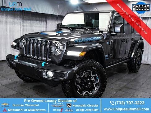 Used 2022 Jeep Wrangler Unlimited Rubicon 4xe w/ Cold Weather Group image 1