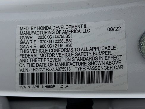 Certified 2022 Honda Accord Sport image 42