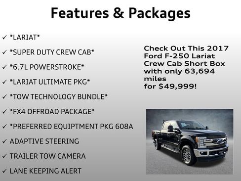Used 2017 Ford F250 Lariat w/ Lariat Ultimate Package image 4
