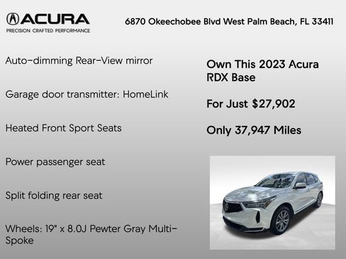 Used 2023 Acura RDX w/ Technology Package FWD image 20