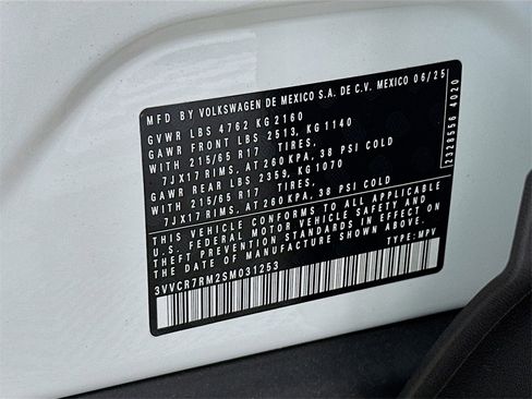 New 2025 Volkswagen Tiguan S image 27