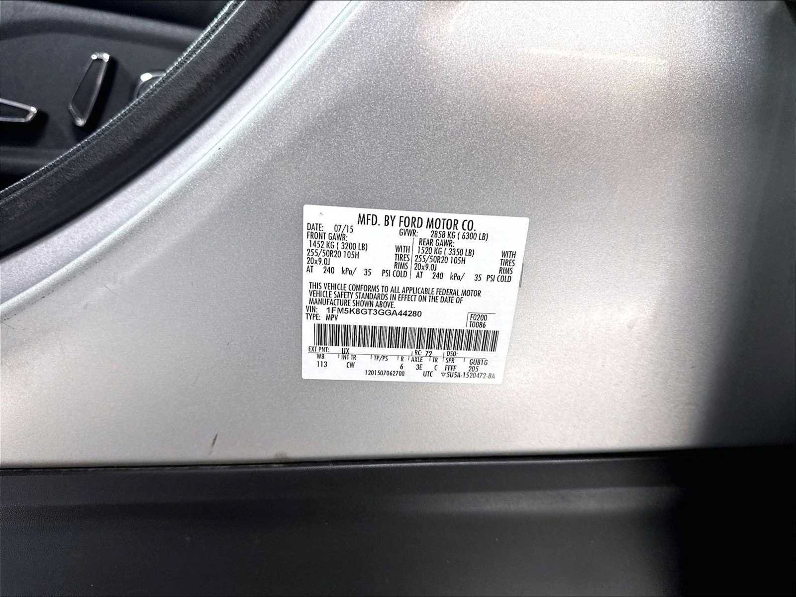 Used 2016 Ford Explorer Sport w/ Equipment Group 401A AWD/4WD image 35
