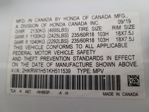 Used 2019 Honda CR-V EX image 33