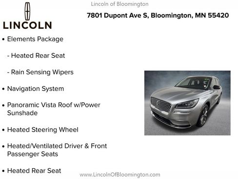 Certified 2022 Lincoln Corsair Reserve w/ Elements Package AWD/4WD image 10