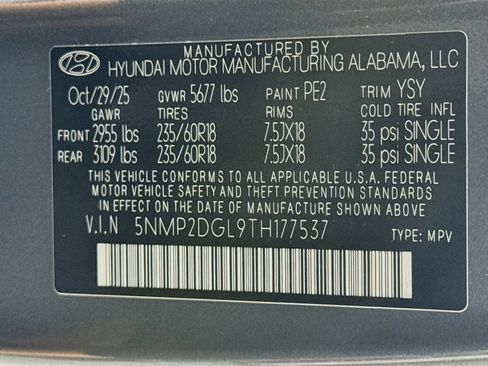 Used 2026 Hyundai Santa Fe SEL AWD/4WD image 16