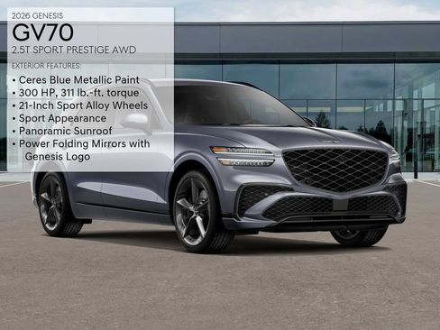 New 2026 Genesis GV70 2.5T Sport Prestige AWD/4WD image 3