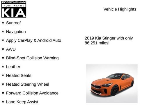 Used 2019 Kia Stinger GTS AWD/4WD image 7