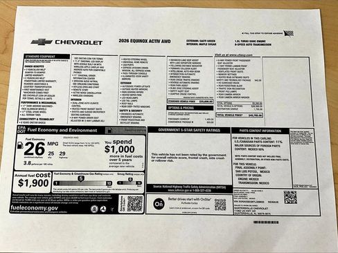 New 2026 Chevrolet Equinox ACTIV w/ Safety and Technology Package image 14