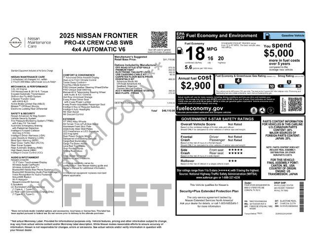 Certified 2025 Nissan Frontier PRO-4X AWD/4WD image 3