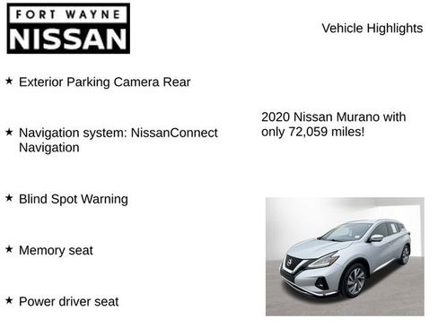Used 2020 Nissan Murano SL w/ Cargo Package FWD image 7