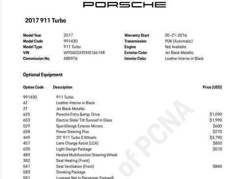 Used 2017 Porsche 911 Turbo AWD/4WD image 2