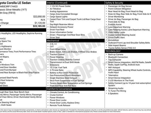 Certified 2024 Toyota Corolla LE image 7