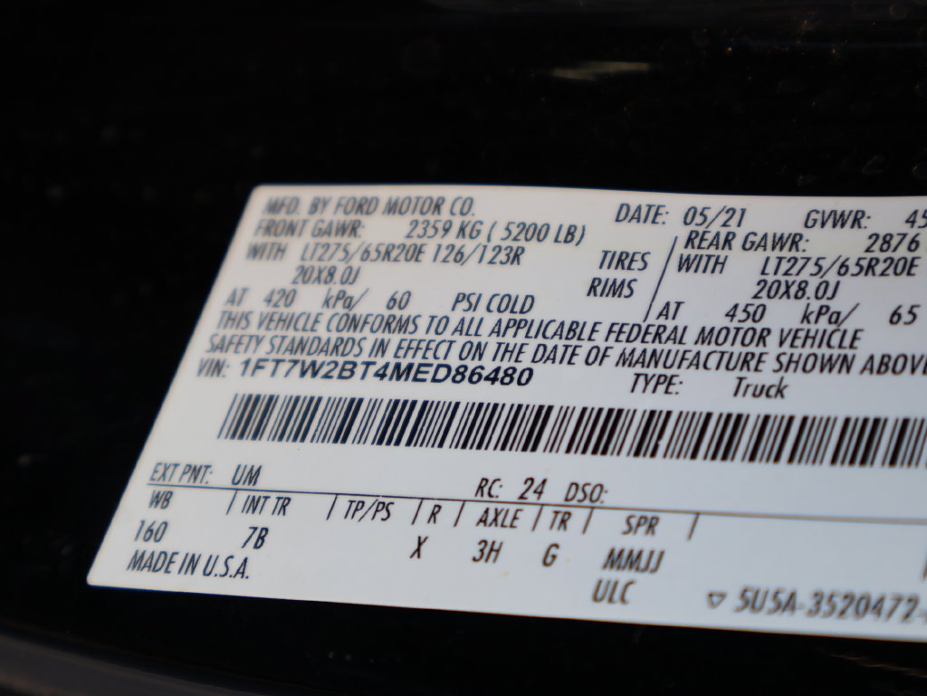 Used 2021 Ford F250 Platinum w/ FX4 Off-Road Package AWD/4WD image 46