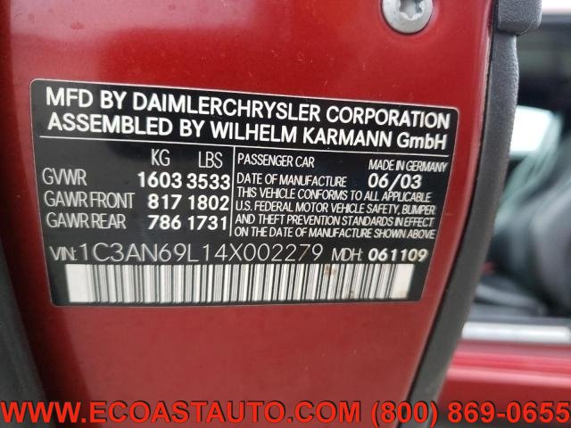 Used 2004 Chrysler Crossfire Coupe RWD image 12