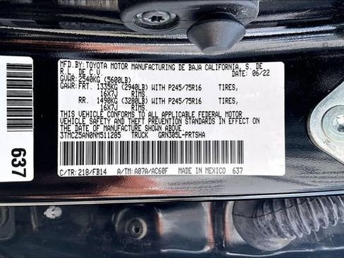 Used 2022 Toyota Tacoma SR AWD/4WD image 19