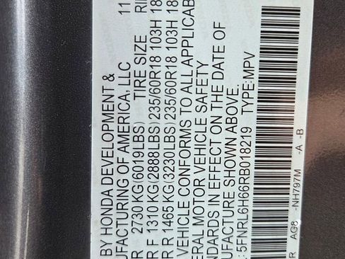 Certified 2024 Honda Odyssey EX-L image 22