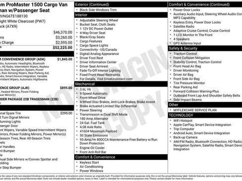 New 2026 RAM ProMaster 1500 w/ Premium Convenience Group FWD image 7