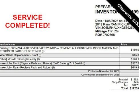 Used 2019 RAM 2500 Tradesman image 7