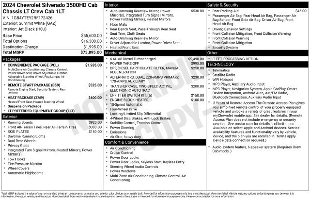 Used 2024 Chevrolet Silverado 3500 LT w/ Convenience Package AWD/4WD image 35