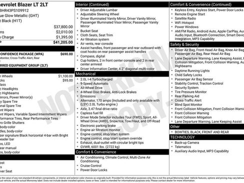 Used 2023 Chevrolet Blazer LT w/ Driver Confidence Package image 31