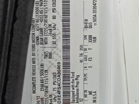 Used 2012 Ford E-450 and Econoline 450 Super Duty w/ Ambulance Prep Pkg image 22