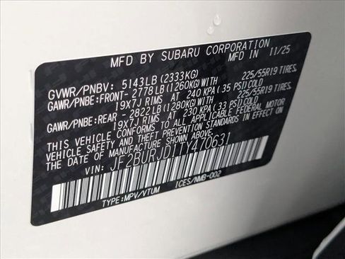 New 2026 Subaru Outback Touring XT image 19