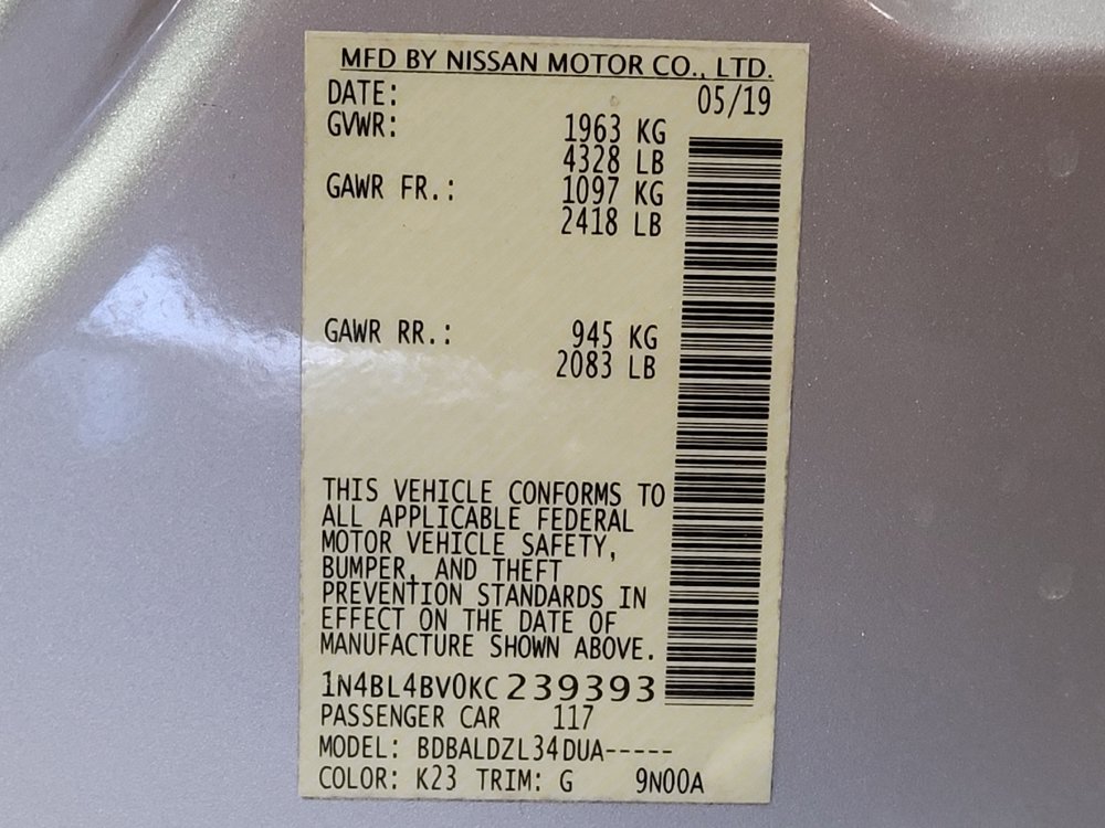 Used 2019 Nissan Altima 2.5 S FWD image 33