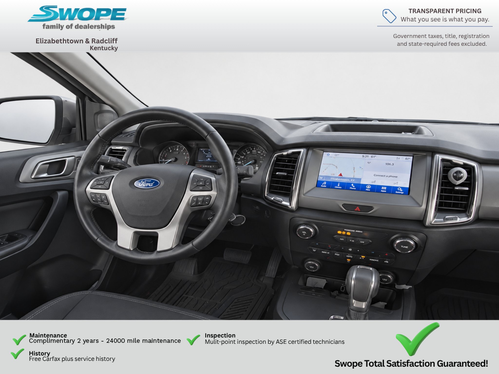 Used 2019 Ford Ranger XLT w/ Equipment Group 302A Luxury RWD image 9